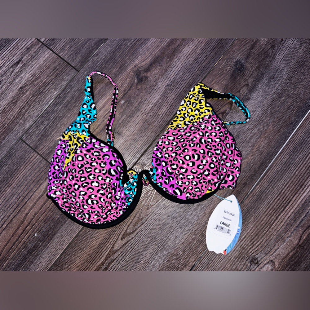 Electric Dream Underwire Bikini Top - Multi Color